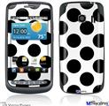 LG Vortex Skin - Kearas Polka Dots White And Black