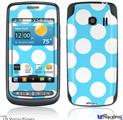 LG Vortex Skin - Kearas Polka Dots White And Blue