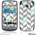 LG Vortex Skin - Chevrons Gray And Seafoam