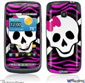 LG Vortex Skin - Pink Zebra Skull