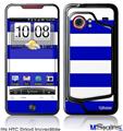 HTC Droid Incredible Skin - Psycho Stripes Blue and White