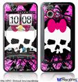 HTC Droid Incredible Skin - Pink Diamond Skull