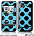 HTC Droid Incredible Skin - Kearas Polka Dots Black And Blue