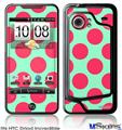 HTC Droid Incredible Skin - Kearas Polka Dots Pink And Blue