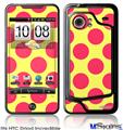 HTC Droid Incredible Skin - Kearas Polka Dots Pink And Yellow