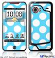 HTC Droid Incredible Skin - Kearas Polka Dots White And Blue