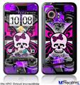 HTC Droid Incredible Skin - Butterfly Skull