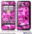 HTC Droid Incredible Skin - Pink Plaid Graffiti