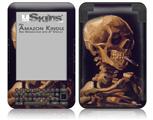 Vincent Van Gogh Skull With A Burning Cigarette - Decal Style Skin fits Amazon Kindle 3 Keyboard (with 6 inch display)