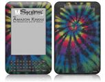 Tie Dye Swirl 105 - Decal Style Skin fits Amazon Kindle 3 Keyboard (with 6 inch display)