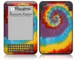 Tie Dye Swirl 108 - Decal Style Skin fits Amazon Kindle 3 Keyboard (with 6 inch display)