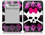 Pink Diamond Skull - Decal Style Skin fits Amazon Kindle 3 Keyboard (with 6 inch display)
