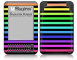 Stripes Rainbow - Decal Style Skin fits Amazon Kindle 3 Keyboard (with 6 inch display)