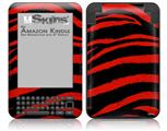 Zebra Red - Decal Style Skin fits Amazon Kindle 3 Keyboard (with 6 inch display)