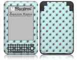 Kearas Daisies Seafoam - Decal Style Skin fits Amazon Kindle 3 Keyboard (with 6 inch display)