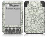 Flowers Pattern 05 - Decal Style Skin fits Amazon Kindle 3 Keyboard (with 6 inch display)