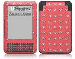 Paper Planes Coral - Decal Style Skin fits Amazon Kindle 3 Keyboard (with 6 inch display)