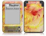 Painting Yellow Splash - Decal Style Skin fits Amazon Kindle 3 Keyboard (with 6 inch display)
