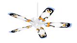 Penguins on Blue - Ceiling Fan Skin Kit fits most 42 inch fans (FAN and BLADES SOLD SEPARATELY)