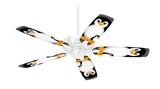 Penguins on Black - Ceiling Fan Skin Kit fits most 42 inch fans (FAN and BLADES SOLD SEPARATELY)