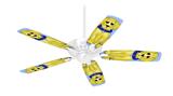 Puppy Dogs on Blue - Ceiling Fan Skin Kit fits most 42 inch fans (FAN and BLADES SOLD SEPARATELY)
