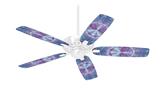 Tie Dye Peace Sign 106 - Ceiling Fan Skin Kit fits most 42 inch fans (FAN and BLADES SOLD SEPARATELY)