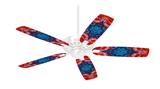 Tie Dye Star 100 - Ceiling Fan Skin Kit fits most 42 inch fans (FAN and BLADES SOLD SEPARATELY)