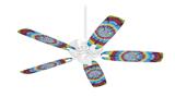 Tie Dye Swirl 100 - Ceiling Fan Skin Kit fits most 42 inch fans (FAN and BLADES SOLD SEPARATELY)