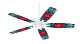 Tie Dye Bulls Eye 100 - Ceiling Fan Skin Kit fits most 42 inch fans (FAN and BLADES SOLD SEPARATELY)