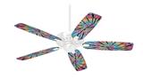 Tie Dye Swirl 109 - Ceiling Fan Skin Kit fits most 42 inch fans (FAN and BLADES SOLD SEPARATELY)