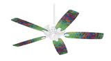 Tie Dye Tiger 100 - Ceiling Fan Skin Kit fits most 42 inch fans (FAN and BLADES SOLD SEPARATELY)