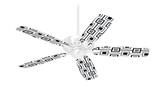 Squares In Squares - Ceiling Fan Skin Kit fits most 42 inch fans (FAN and BLADES SOLD SEPARATELY)