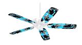 SceneKid Blue - Ceiling Fan Skin Kit fits most 42 inch fans (FAN and BLADES SOLD SEPARATELY)