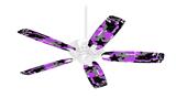 SceneKid Purple - Ceiling Fan Skin Kit fits most 42 inch fans (FAN and BLADES SOLD SEPARATELY)