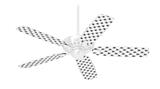 Kearas Daisies Black on White - Ceiling Fan Skin Kit fits most 42 inch fans (FAN and BLADES SOLD SEPARATELY)