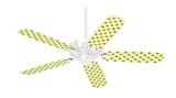 Kearas Daisies Yellow - Ceiling Fan Skin Kit fits most 42 inch fans (FAN and BLADES SOLD SEPARATELY)