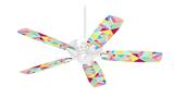 Brushed Geometric - Ceiling Fan Skin Kit fits most 42 inch fans (FAN and BLADES SOLD SEPARATELY)