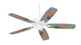 Flowers Pattern 03 - Ceiling Fan Skin Kit fits most 42 inch fans (FAN and BLADES SOLD SEPARATELY)
