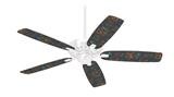 Flowers Pattern 07 - Ceiling Fan Skin Kit fits most 42 inch fans (FAN and BLADES SOLD SEPARATELY)