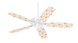 Flowers Pattern 15 - Ceiling Fan Skin Kit fits most 42 inch fans (FAN and BLADES SOLD SEPARATELY)