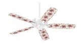 Flowers Pattern 23 - Ceiling Fan Skin Kit fits most 42 inch fans (FAN and BLADES SOLD SEPARATELY)