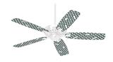 Locknodes 01 Seafoam Green - Ceiling Fan Skin Kit fits most 42 inch fans (FAN and BLADES SOLD SEPARATELY)