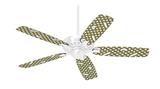 Locknodes 01 Yellow - Ceiling Fan Skin Kit fits most 42 inch fans (FAN and BLADES SOLD SEPARATELY)
