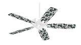 Locknodes 04 Hunter Green - Ceiling Fan Skin Kit fits most 42 inch fans (FAN and BLADES SOLD SEPARATELY)