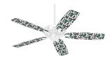 Locknodes 04 Seafoam Green - Ceiling Fan Skin Kit fits most 42 inch fans (FAN and BLADES SOLD SEPARATELY)