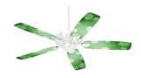 Bokeh Hex Green - Ceiling Fan Skin Kit fits most 42 inch fans (FAN and BLADES SOLD SEPARATELY)