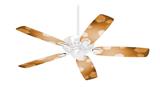 Bokeh Hex Orange - Ceiling Fan Skin Kit fits most 42 inch fans (FAN and BLADES SOLD SEPARATELY)