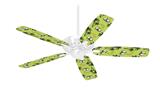 Coconuts Palm Trees and Bananas Sage Green - Ceiling Fan Skin Kit fits most 42 inch fans (FAN and BLADES SOLD SEPARATELY)