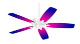 Smooth Fades Hot Pink to Blue - Ceiling Fan Skin Kit fits most 42 inch fans (FAN and BLADES SOLD SEPARATELY)