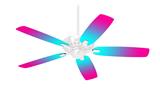 Smooth Fades Neon Teal Hot Pink - Ceiling Fan Skin Kit fits most 42 inch fans (FAN and BLADES SOLD SEPARATELY)